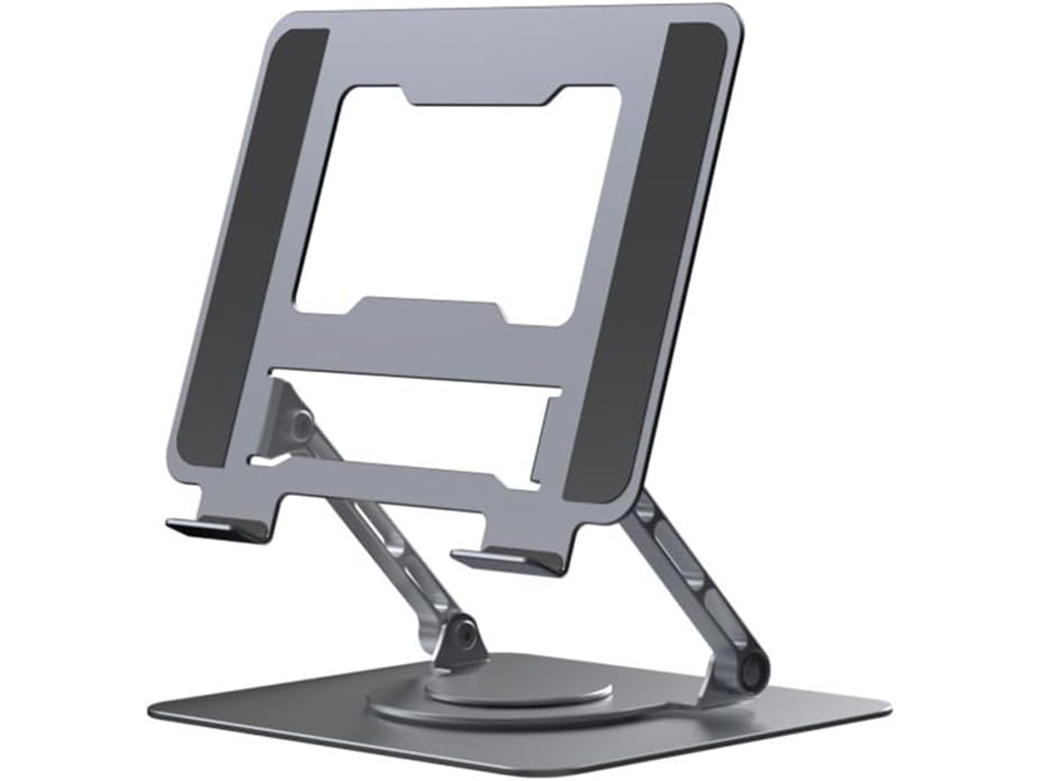 Soporte De Refrigeración Giratorio Portátil De Aleación De Aluminio - Gris - 1 Unidad
