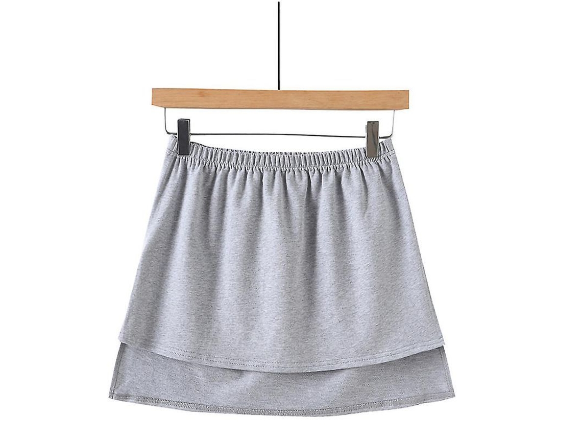 2026-falda Mini Para Mujer Con Cintura Elástica Y Falsa Camisa De Cola De Blusa De Poliéster