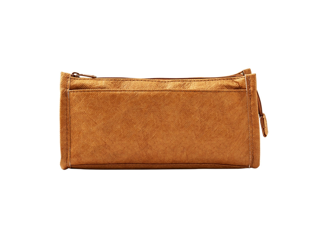 Estuche De Lapices Grande Para Estudiantes Bolsa De Almacenamiento De Papel Hdpe Triangulo Marron