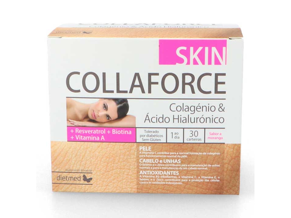 Complemento Alimentar DIETMED Collaforce Skin (30 carteiras (Morango))