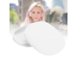 Capa Protetora De Silicone Para Fones De Ouvido Ios Earphone Max Anti Poeira Anti Choque Branco
