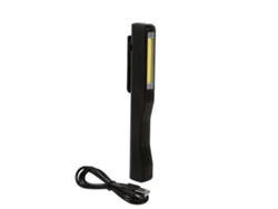 Linterna Led Portátil Recargable Por Usb Con Clip Y Imán Flexible, Lámpara De Inspección Negra