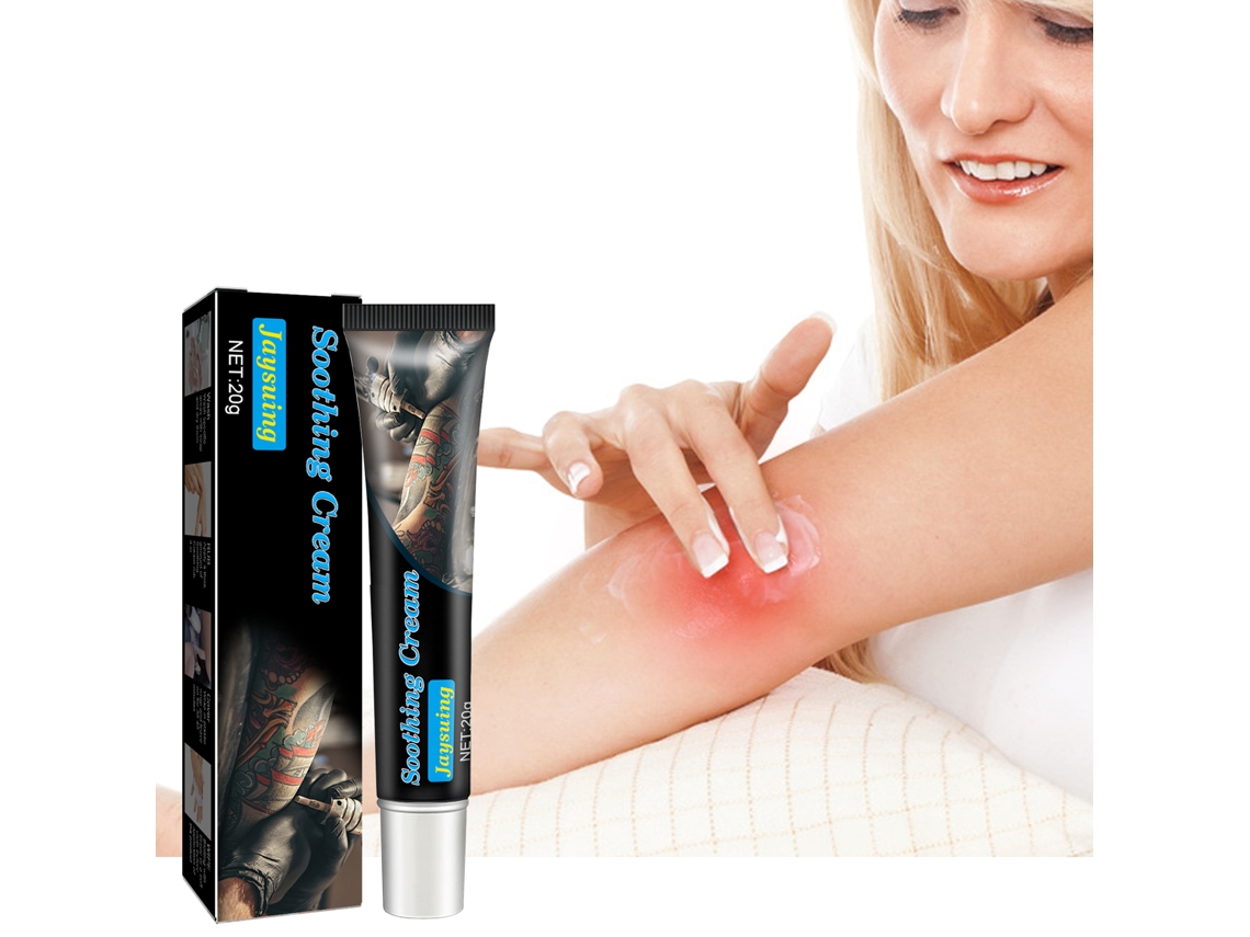 Crema corporal de aloe vera hidratante y reparadora para la piel, ideal para tatuajes, piercings y depilación (20 g).