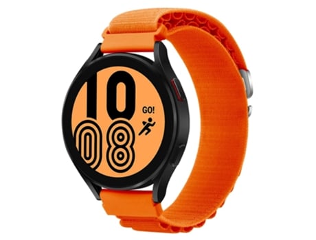 Correa de nailon 22mm ajustable para Realme Watch 3/Huami Amazfti GTR 4/GTR 4 Pro - anaranjado