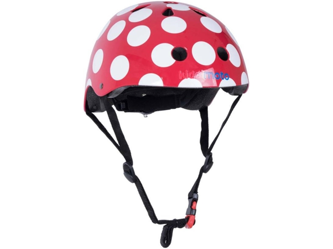 Casco KIDDIMOTO Red Dotty BMX Tamaño M Rojo