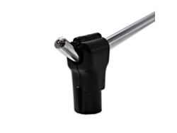 Cerradura antirrobo plastico negro (para gancho simple) 8mm