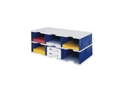 Styrodoc Trio Dateiablagebox Poliestireno Blau Grau (268 0322.38)