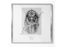 Marco de pared cuadrado de Espelharte (50 x 50 cm - Plata)
