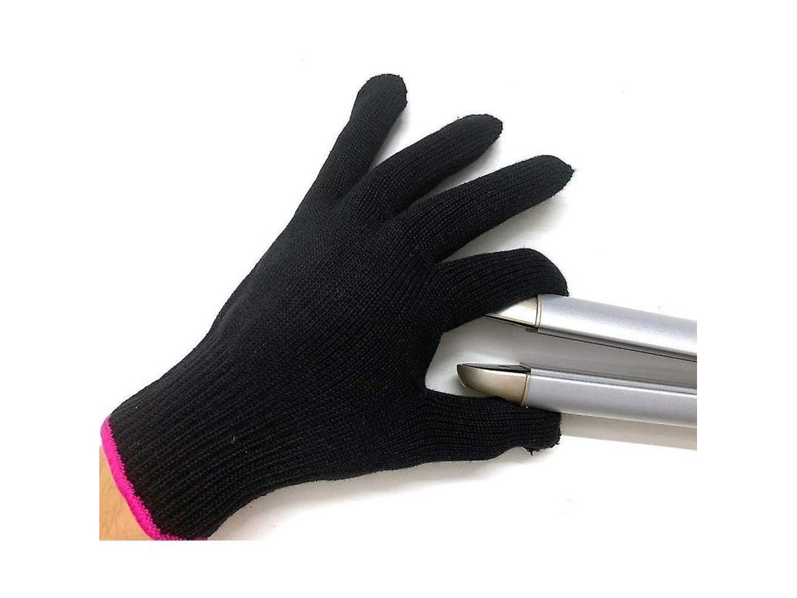 Guantes de peluquería resistentes al calor con bloqueo térmico para planchas, alisadores y secadores de pelo, talla universal.