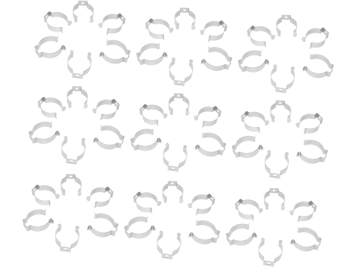 Paquete De 50 Clips De Acero Inoxidable Para Portalámparas De Tubo Led, Fijaciones Para Jardín Exterior, Abrazaderas.
