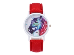 Reloj De Pulsera De Cuarzo Zhoulianfa F-460a Para Mujer, Color Rojo.