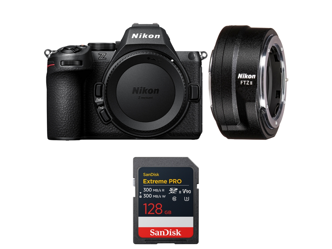 Z5 II + FTZ II + 1 tarjeta SDXC Sandisk Extreme Pro UHS II de 128 GB + libro electrónico “20 consejos para fotos impresionantes” NIKON