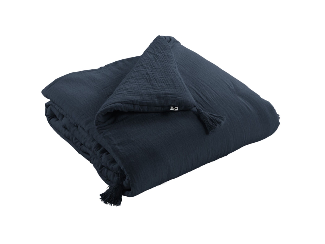 Cama Extremo Gaïa Minuit LEFFET PAPILLON Algodón Azul (90x200cm)
