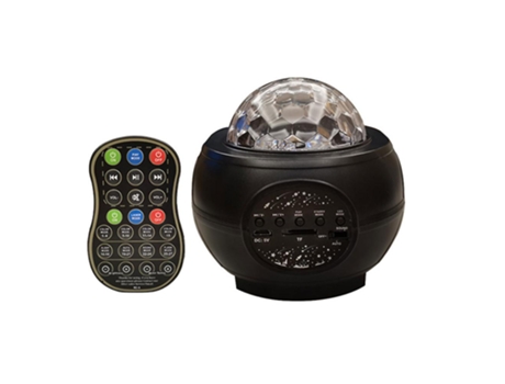 Decoración de Navidad Estrellas giratorias Atmósfera Lámpara (Negro) SLD