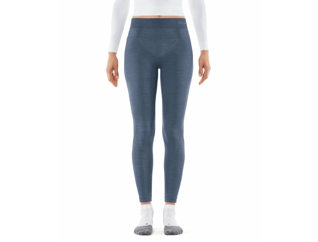 Leggins para Mujer FALKE Wool-Tech Azul para Fitness (L)
