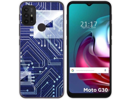 Carcasa Motorola Moto G10 / G30 TUMUNDOSMARTPHONE Circuito Multicolor