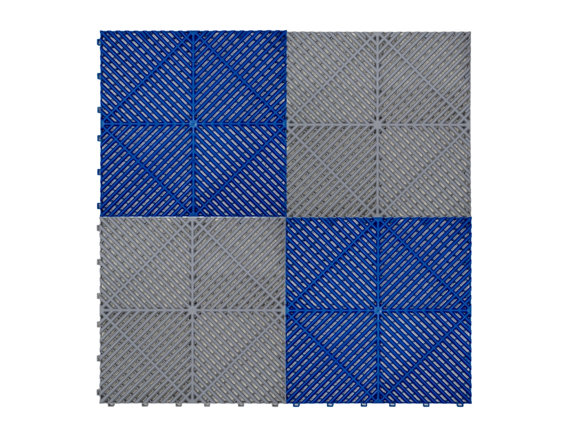 Metaplacas de Polipropileno con Canales de Ventilación y Bordes Gris (60 unidades) y Azul (60 unidades) Monstershop (120 unidades)