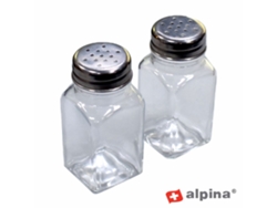 Juego De 2 Botes Para Especias De 4x4x9cm Alpina