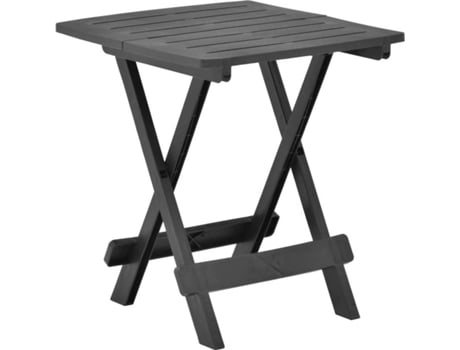 Mesa de jardín VIDAXL Antracita Plástico (45x43x50 cm)