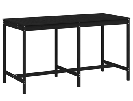Mesa De Jardín VIDAXL Negro Madera (203.5x90x110 cm)