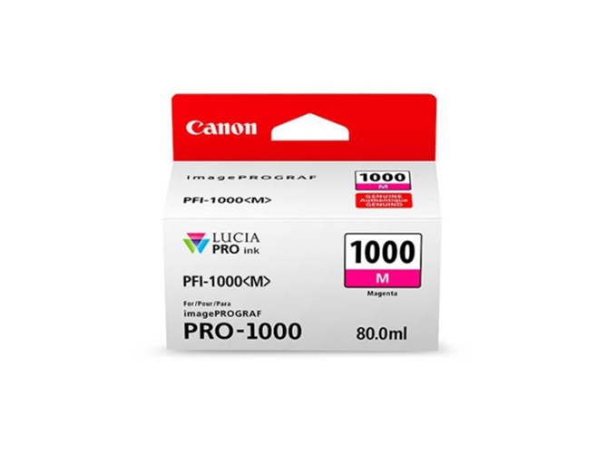 Cartucho de tinta Original CANON PFI-1000 Magenta para imagePROGRAF PRO-1000