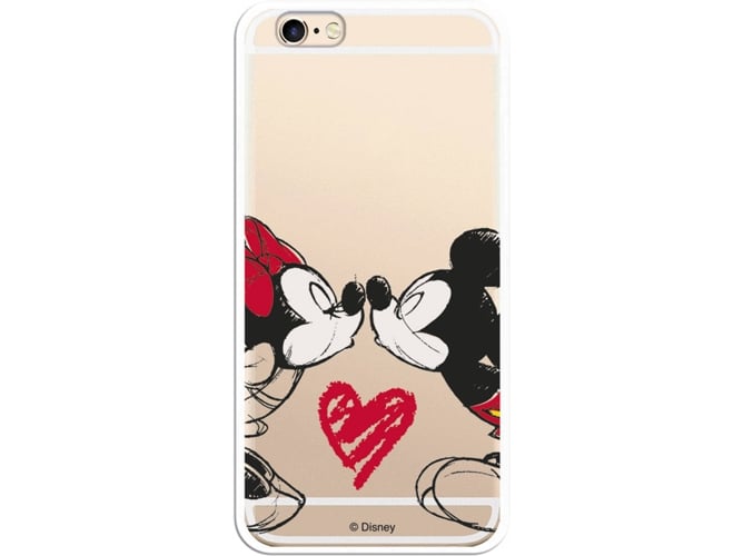 Carcasa iPhone 6, 6s DISNEY Mickey y Minnie Beso Multicolor