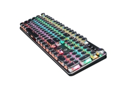 Teclado mecánico para juegos Punk Keycap de 104 teclas, teclado de computadora con cable, teclados para juegos Ly Ebike
