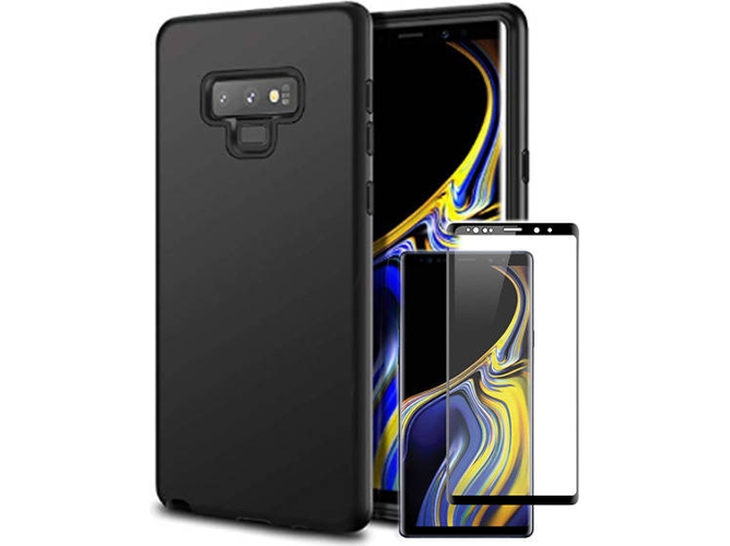 Kit Carcasa y Protector Cristal 5D Samsung Galaxy Note 9 SlimShield Negro