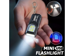 Linterna Portátil Con Función De Carga Usb, Función Manos Libres, 5 Modos De Luz E Iluminación De Emergencia Multifuncional.