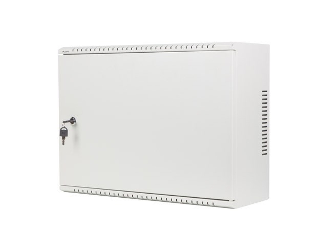 Rack de pared 19 4u3u 540x200 de perfil bajo gris ensamblado Lanberg