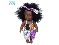 Muñeca Africana De 30 Cm, Para Casita De Juegos Infantil, Muñeca De Consuelo Para Bebés.
