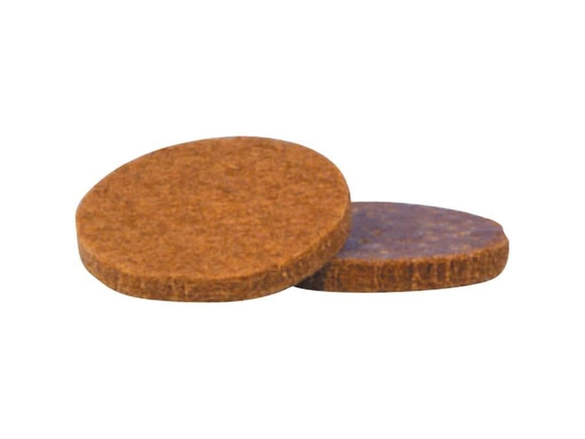 Almohadilla de fieltro adhesiva Iso diámetro 28 mm marrón lote de 6 antivibración