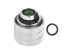 Accesorios De Tubería Rígida Fast Twist Quick Screw Para Refrigeración De Agua De Computadora G1/4 Plata