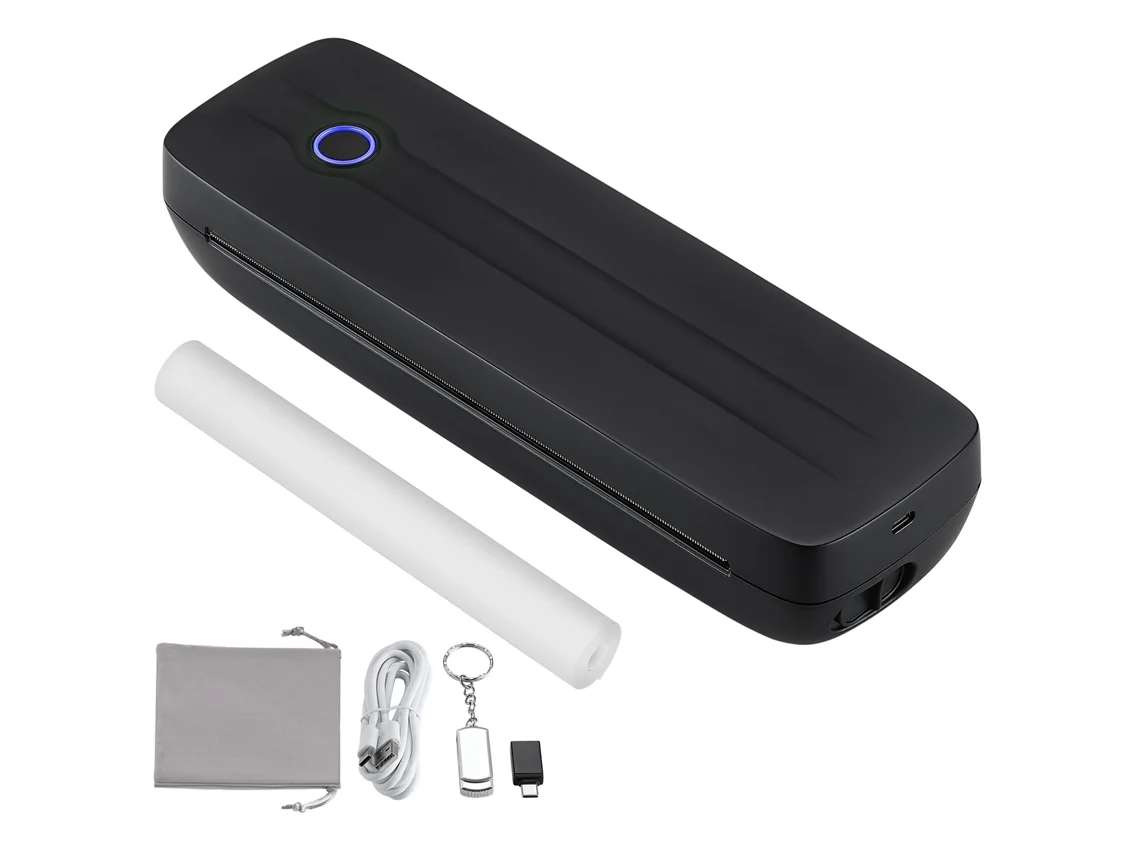 Impresora inalámbrica portátil Succebuy, impresora Bluetooth sin tinta de 2600 mAh para oficina y viajes
