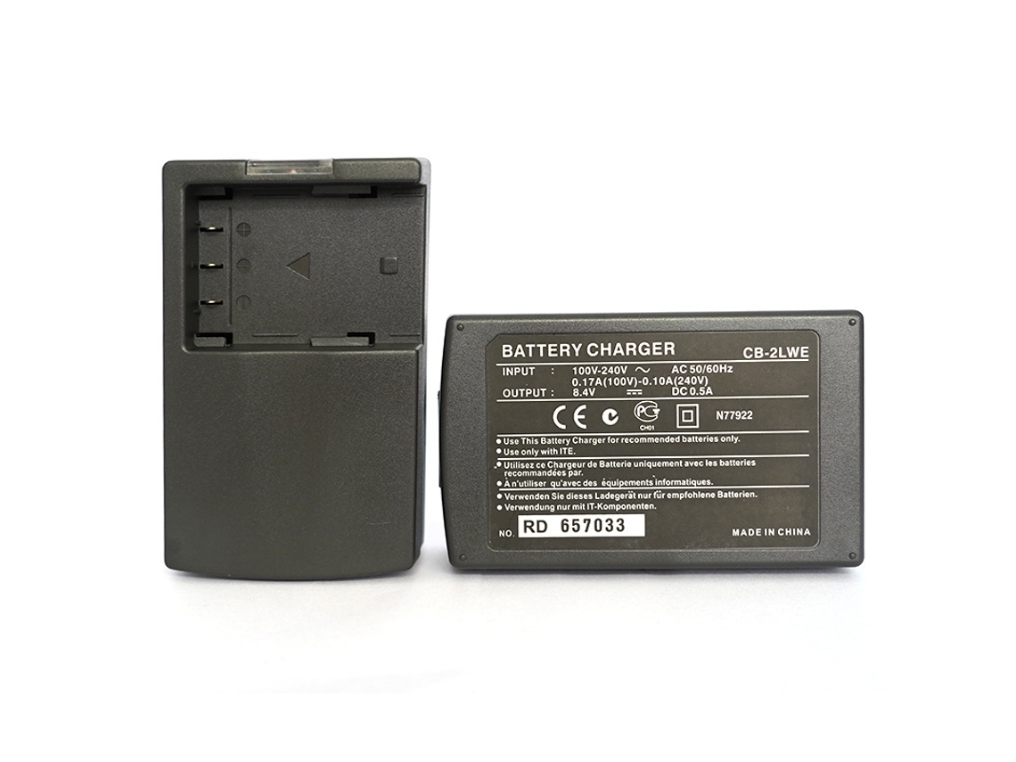 Cargador de batería Chrui para cámaras Canon CB-2LWE y NB-2LH, S30, S40, S50, G7, G9, 350D y 400D