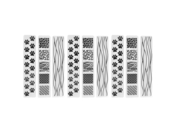 Plantillas de relieve de plástico para hacer tarjetas, álbumes de recortes y manualidades.
