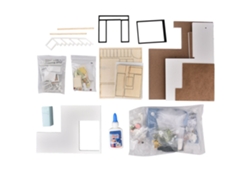 Ats-kit De Casa De Muñecas Moderna En Madera Diy, Miniatsura Para Armar, Regalo De Juguete