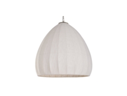 Lampara Techo Algodon Hierro Natural 76x76x79cm
