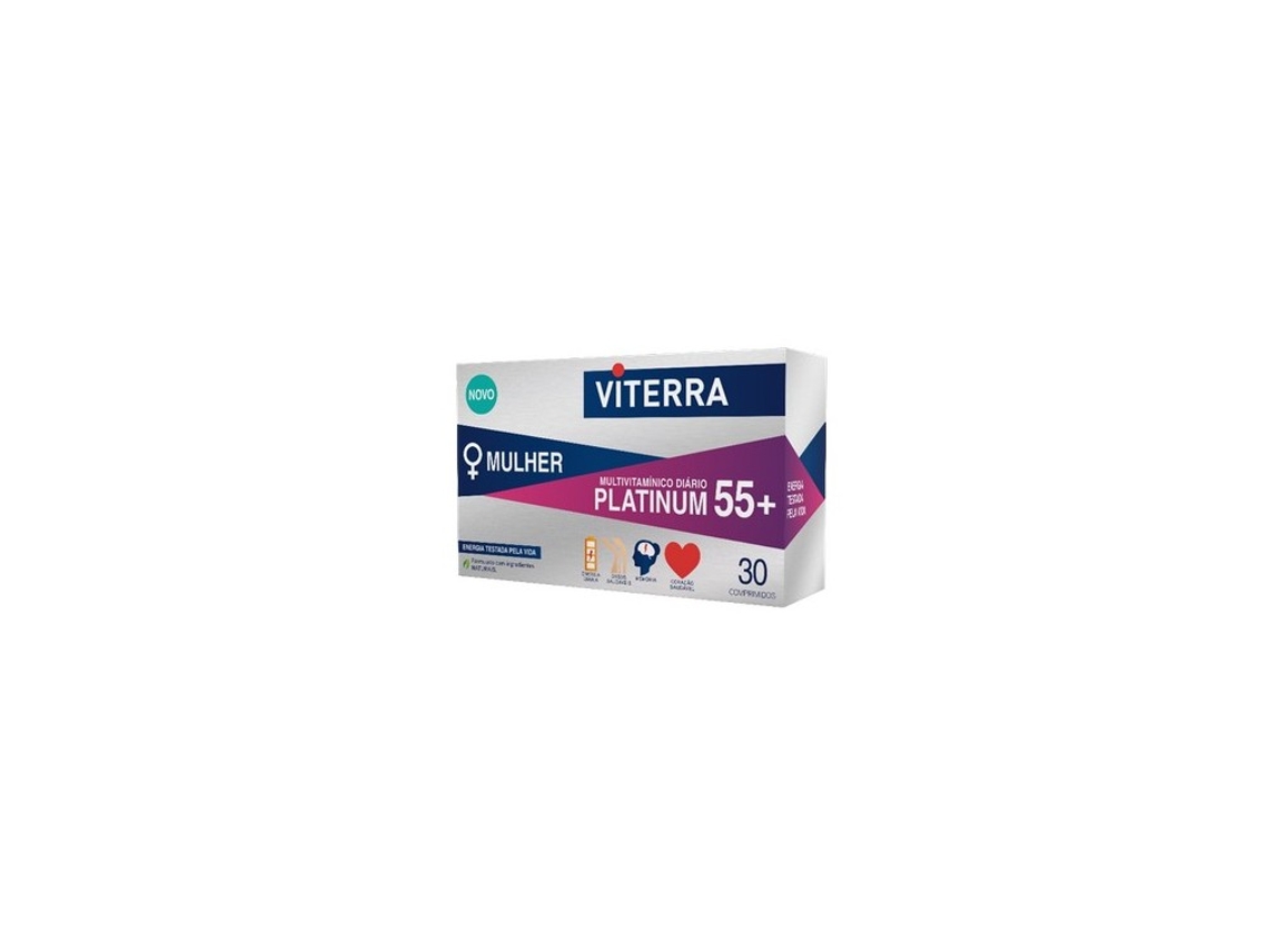 Complemento Alimentar VITERRA Mujer Platinum 55+ (30 Tabletas)