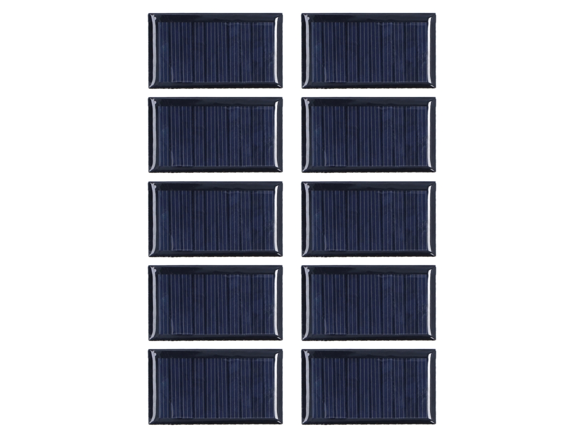 10 pequeñas células solares Primerox de 0,15 W y 5 V resistentes a la intemperie para proyectos de bricolaje, juguetes científicos e iluminación | Sin marca