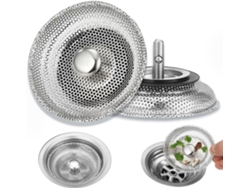 2 Coladores/filtros De Desagüe Para Fregadero, Aptos Para Cocinas Y Baños (8 Cm De Diámetro)