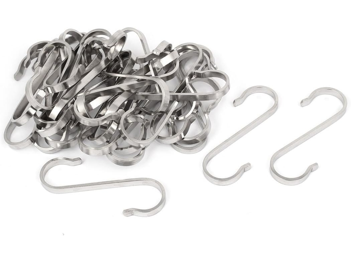 Juego De 30 Accesorios De Baño, 76 Acero Inoxidable, Ganchos Y Perchas Para Toallas En Forma De S