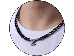 2026-cadena De Eslabón Cubano Con Colgante Letra Inicial A-z Acero Inoxidable 6.5mm 18+2 Pulgadas Regalo De Joyería Para Hombres Mujeres Niños