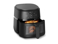 Airfryer Serie 2000, 6,2 l, 1700 W de potencia, ventana de cocción, tecnología Rapidair, pantalla táctil digital, 13 opciones de Philips