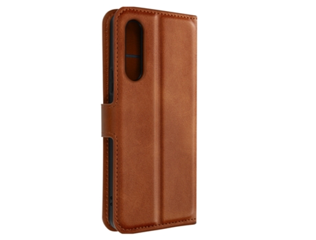 Funda para Sony Xperia 10 V Tarjetero Dibujo Línea Función Soporte Marrón claro AVIZAR