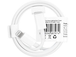 Cable LMOBILE Pd18w (Lightning - 1 m - Blanco)