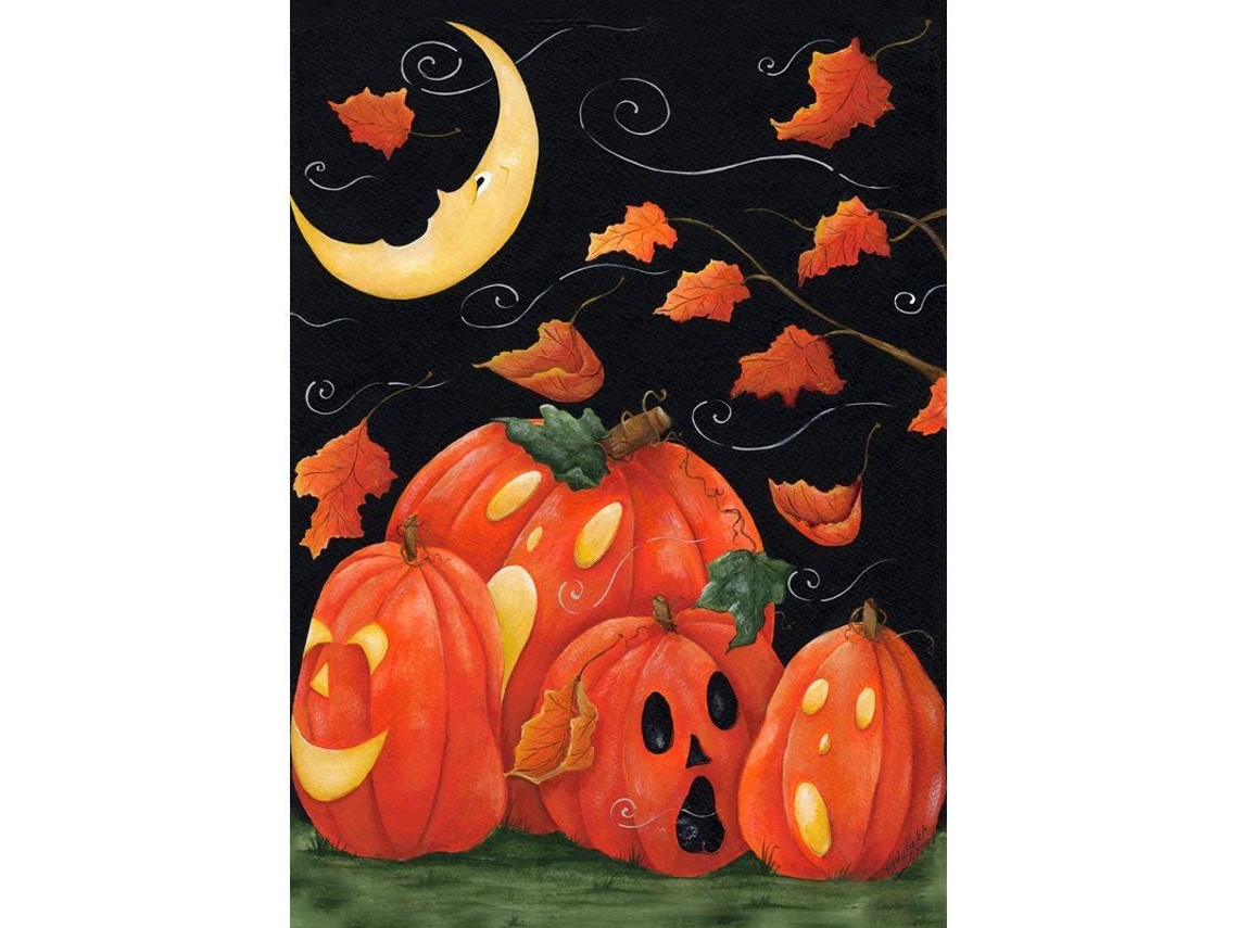 2026altiro-guirnalda Decorativa De Halloween Con Fantasma Y Calabaza De Jack Lantern Para Jardín/discoteca