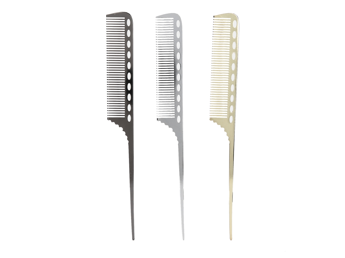 Vlrla-3unidades/conjunto Space Aluminum Cabelodressing Styling Tail Comb