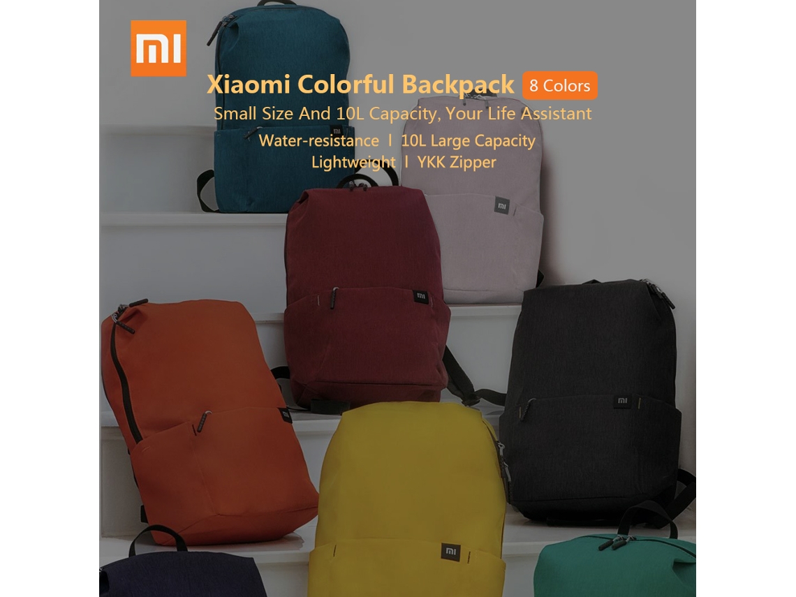 Mochila Xiaomi Mi 10l Urban Leisure Sports Unisex Para Viagem Outdoor Com Repelente De Água E 8 Cores
