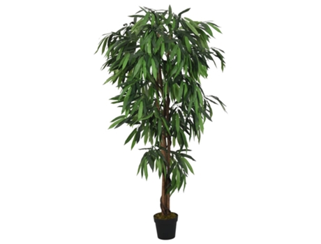 Árbol de mango artificial con 1050 hojas verde 200 cm VIDAXL